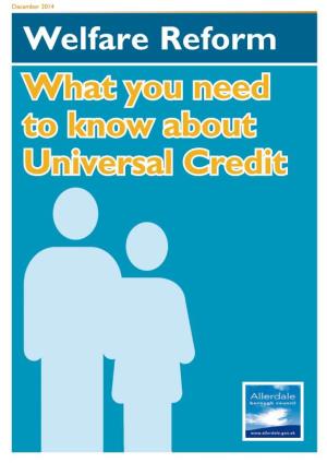 What Is Universal Credit?