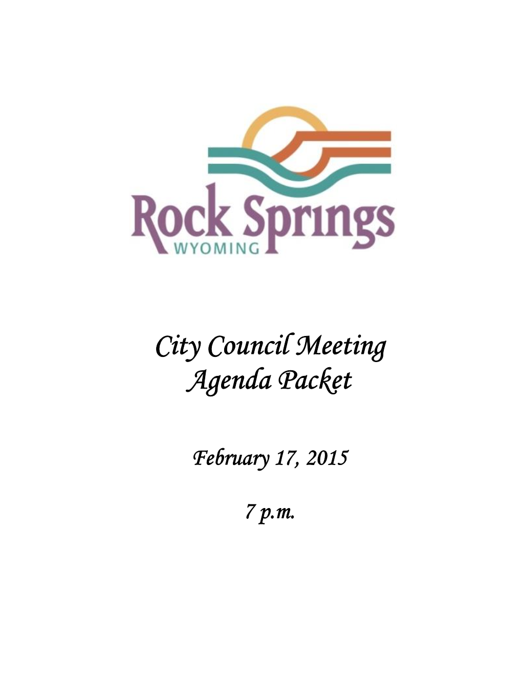 City Council Meeting Agenda Packet