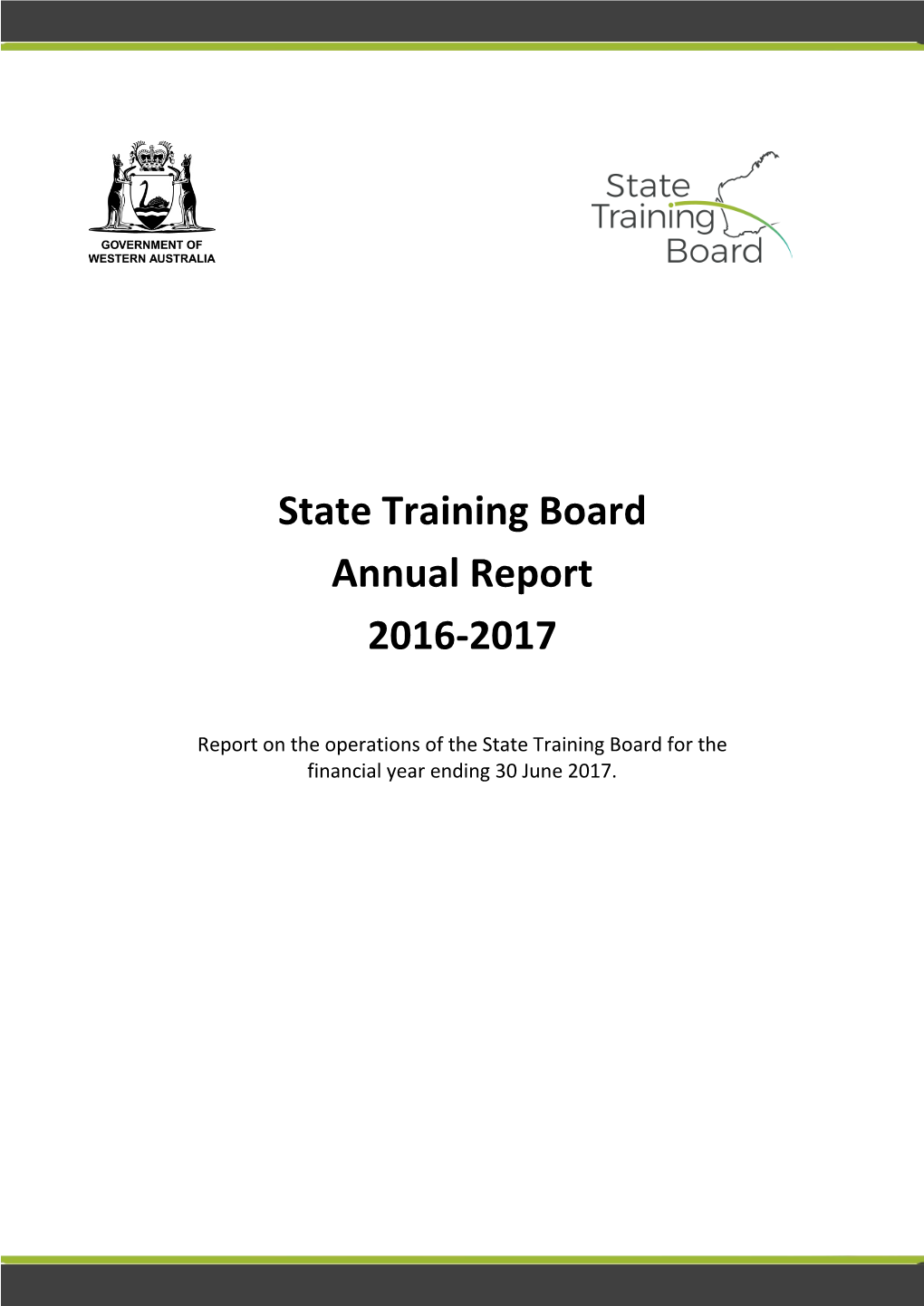 State Training Board Annual Report 2016-2017