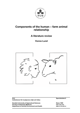 Components of the Human – Farm Animal Relationship
