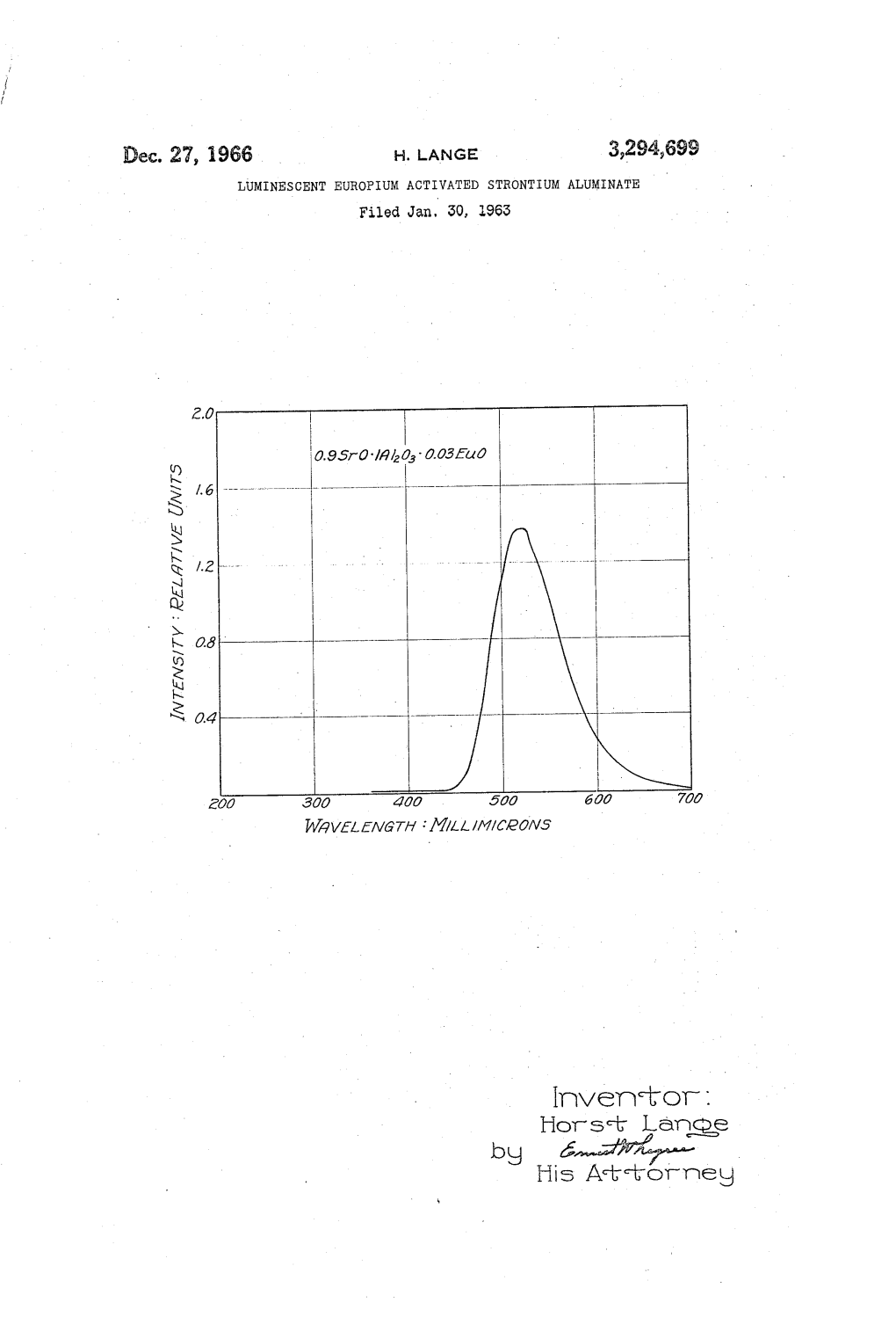 6.27%,-- His Attorneu 3,294,699 United States Patent Office Patented Dec