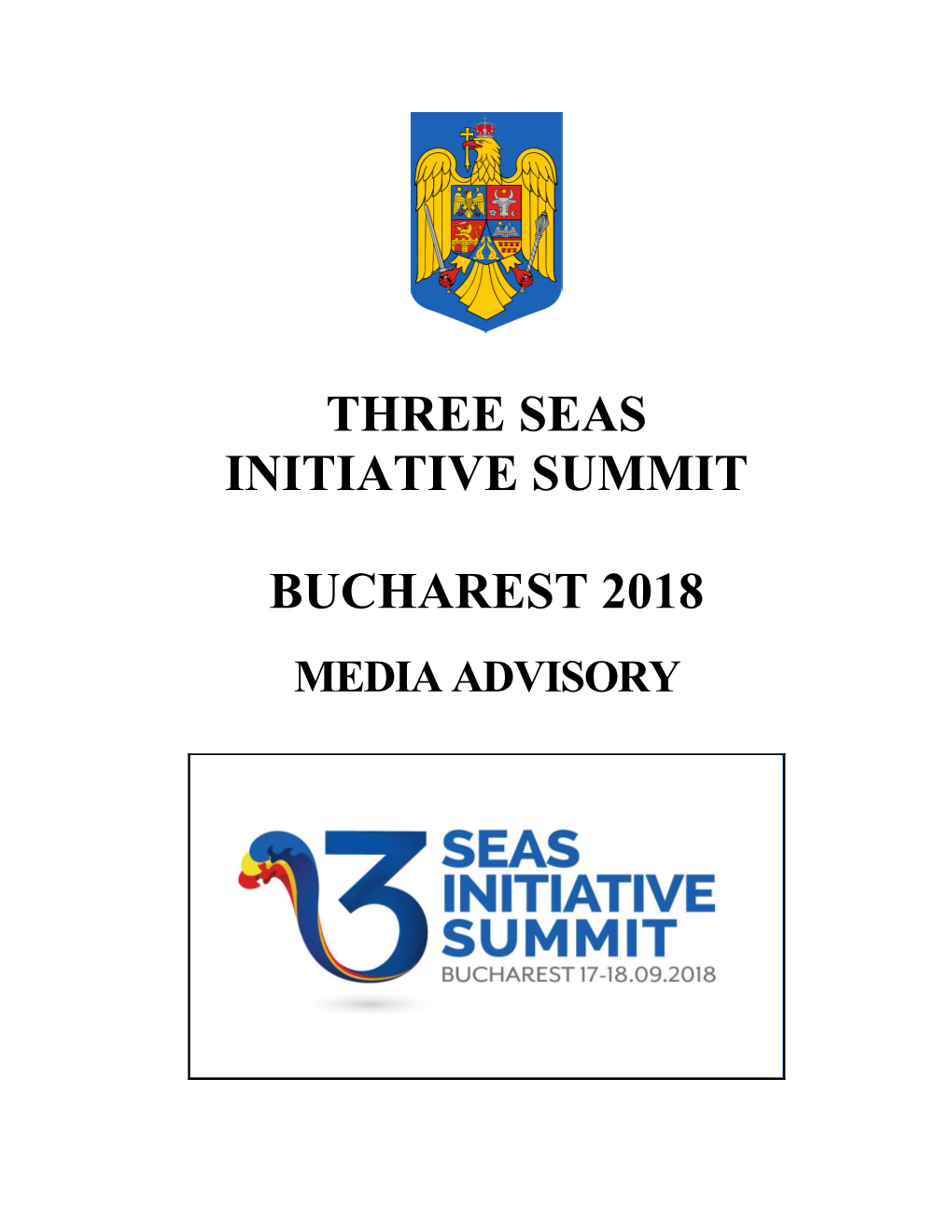 Three Seas Initiative Summit Bucharest 2018