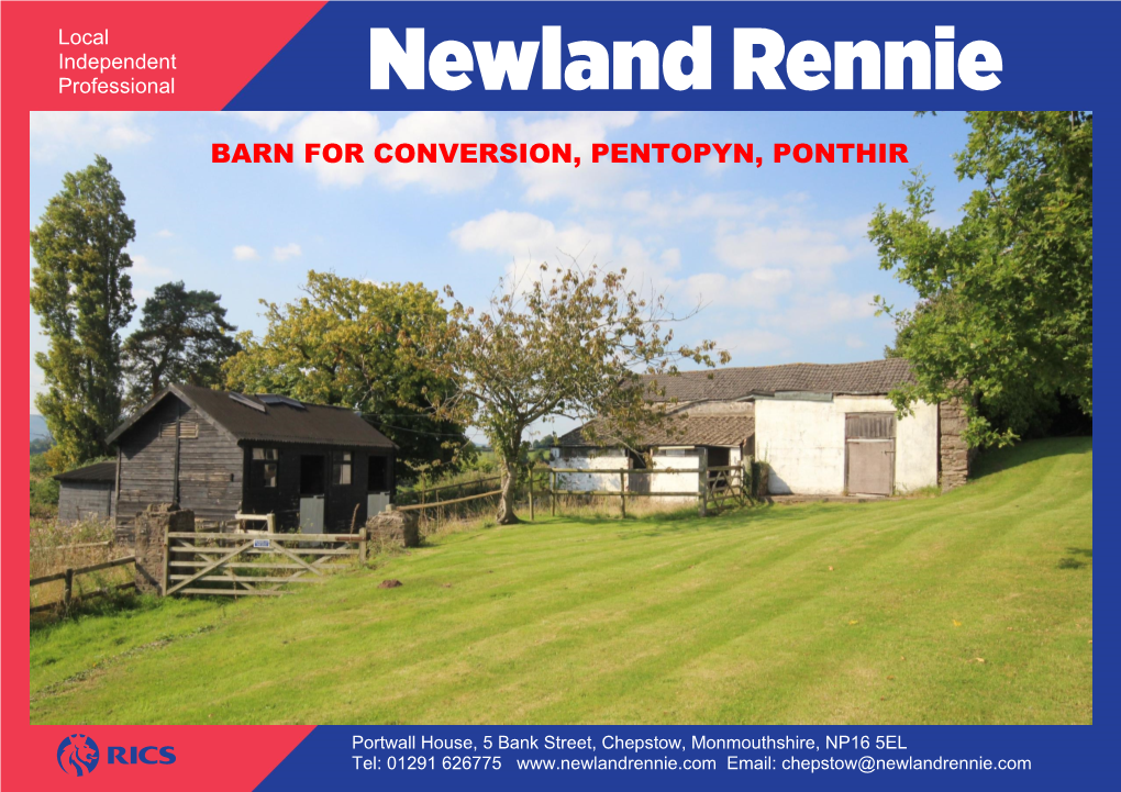 Barn for Conversion, Pentopyn, Ponthir