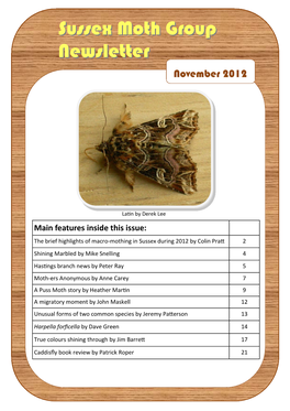 Sussex Moth Group Newsletter