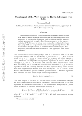 Counterpart of the Weyl Tensor for Rarita-Schwinger Type Fields