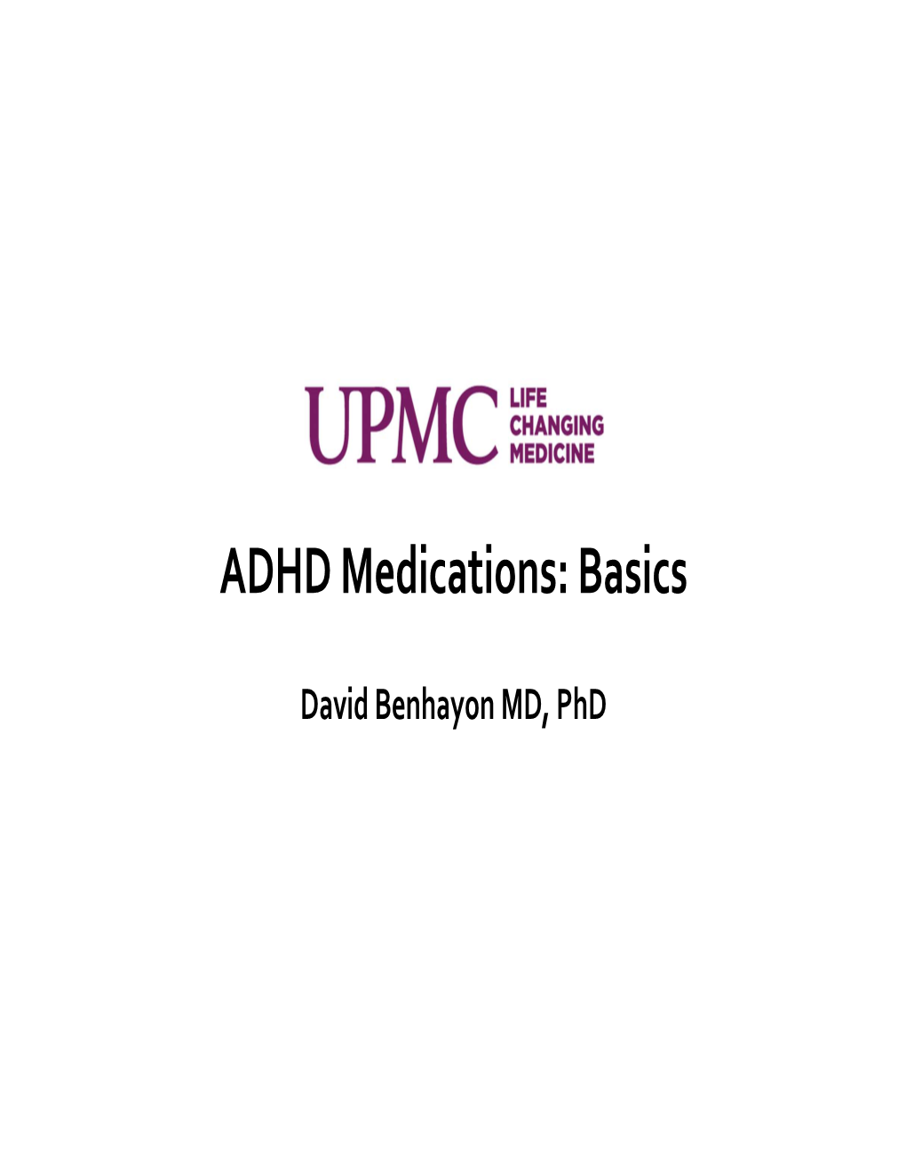 ADHD Medications: Basics