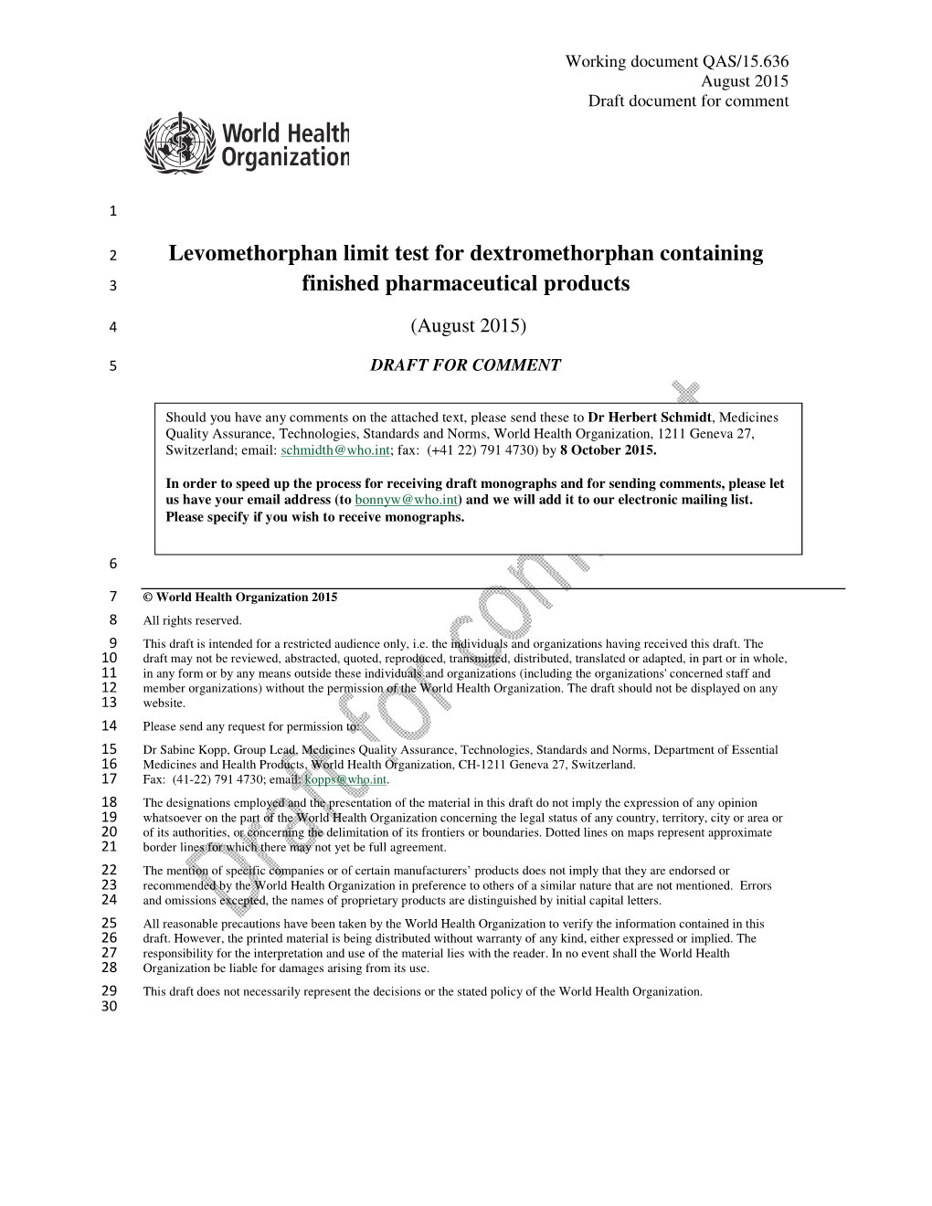 Levomethorphan Limit Test for Dextromethorphan Containing 3 Finished Pharmaceutical Products