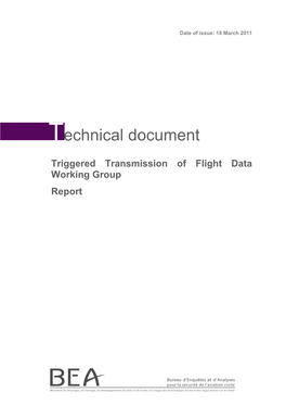 Triggered Transmission of Flight Data Working Group Final Report 18 March 2011