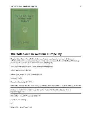 The Witch-Cult in Western Europe, by 1