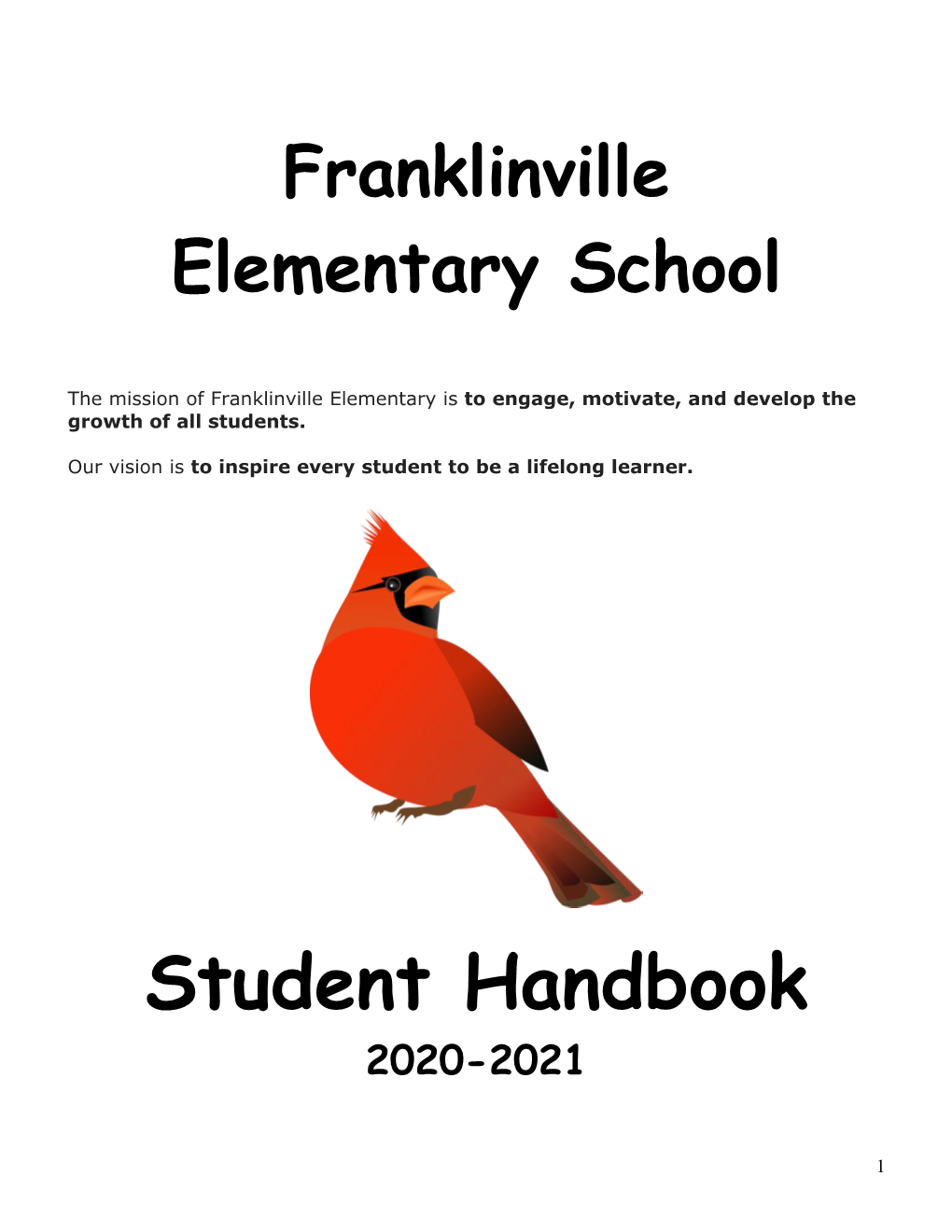 Student Handbook 2020-2021