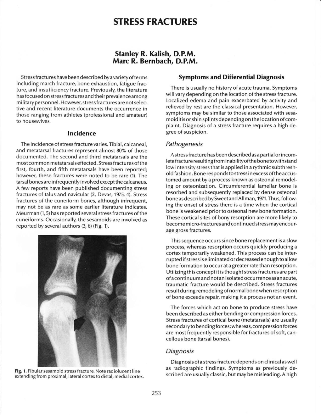 Stress Fractures