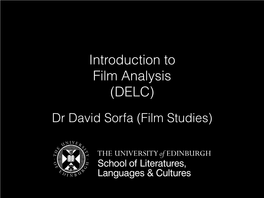 DELC Intro to Film Analysis