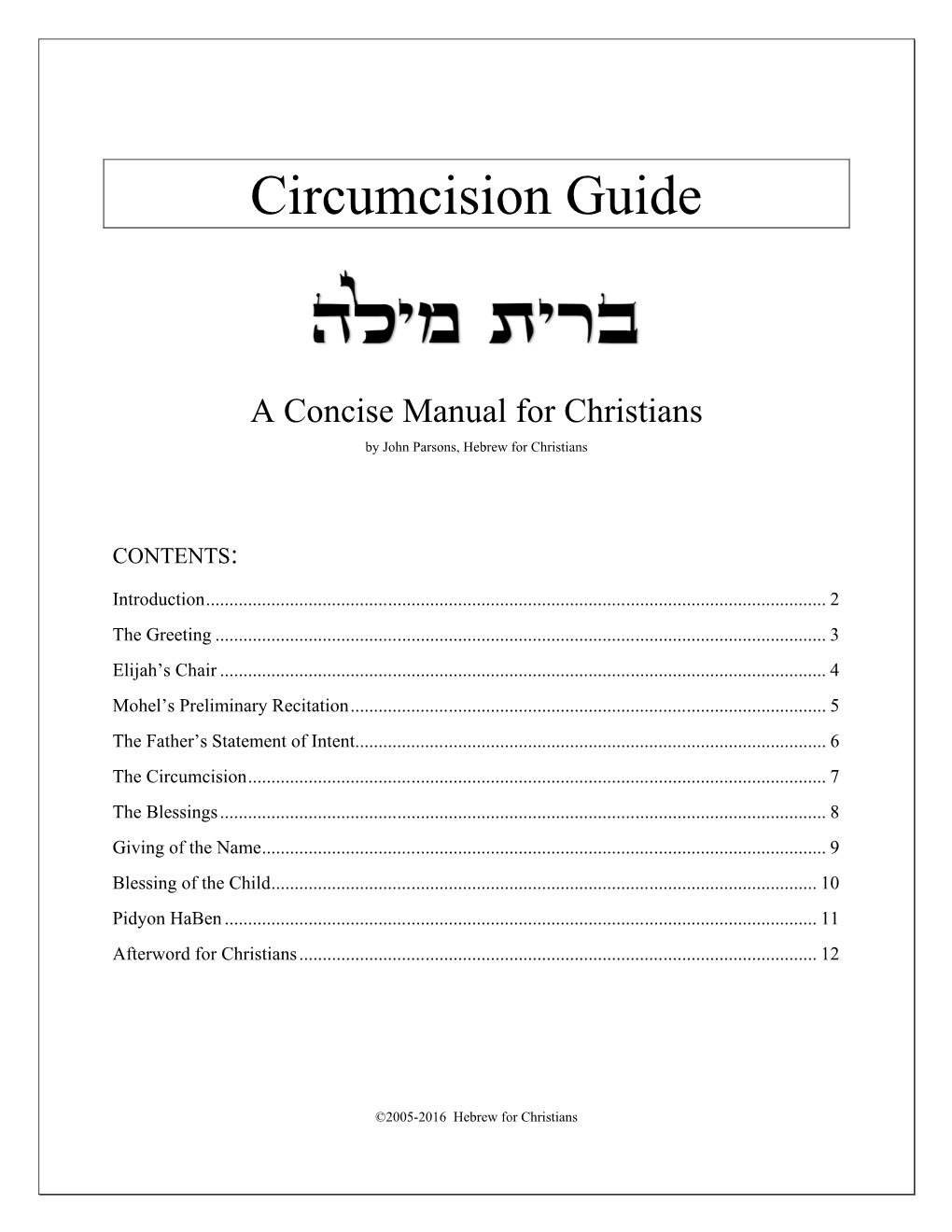 Circumcision Ceremony