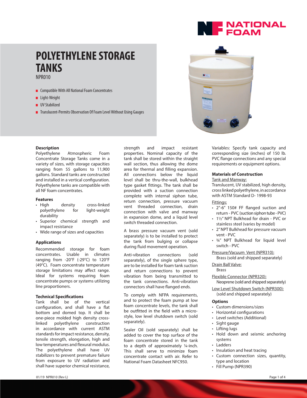NPR010-Polyethylene Storage Tanks (Rev L).Indd