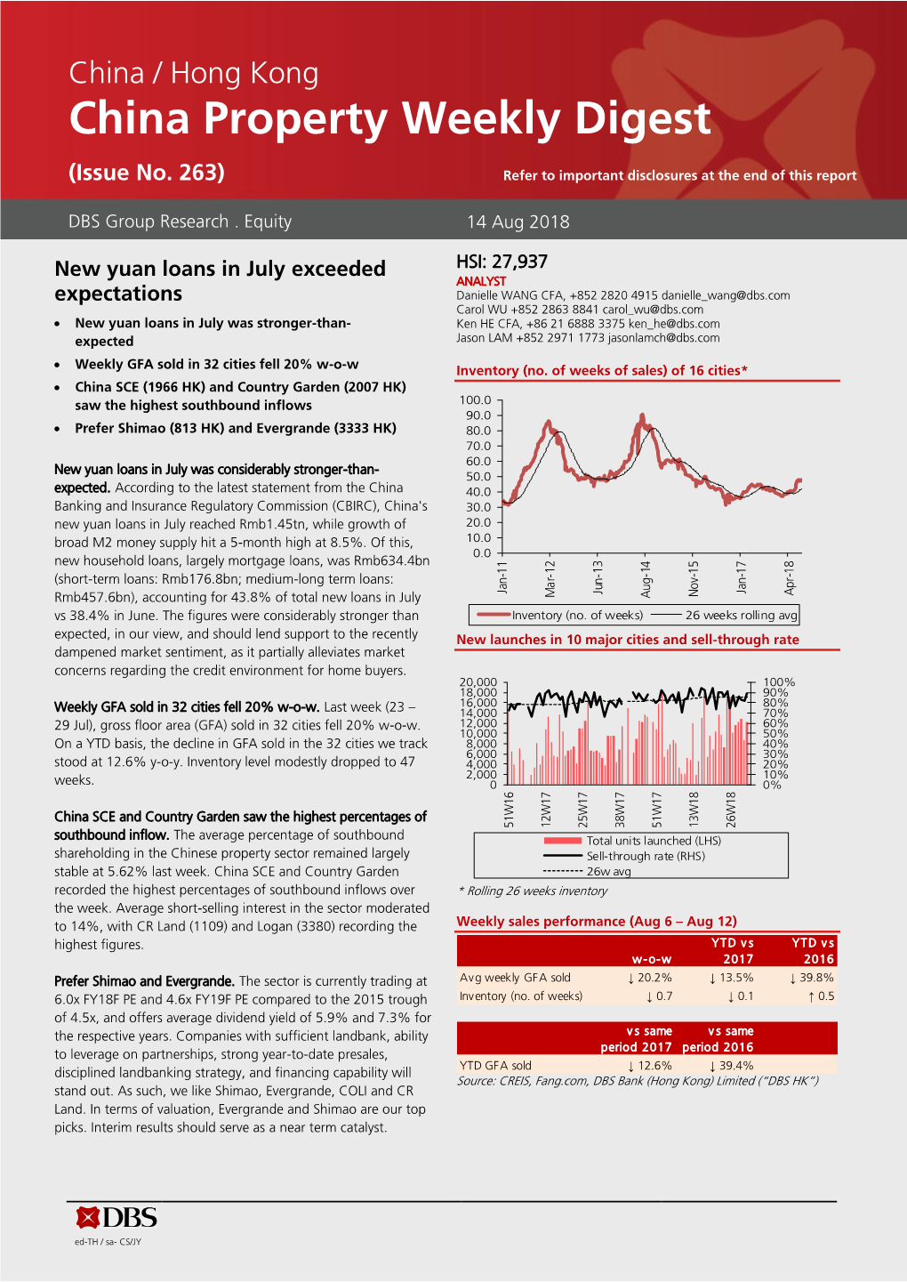 DBS Bank (Hong Kong) Limited (“DBS HK”) Stand Out