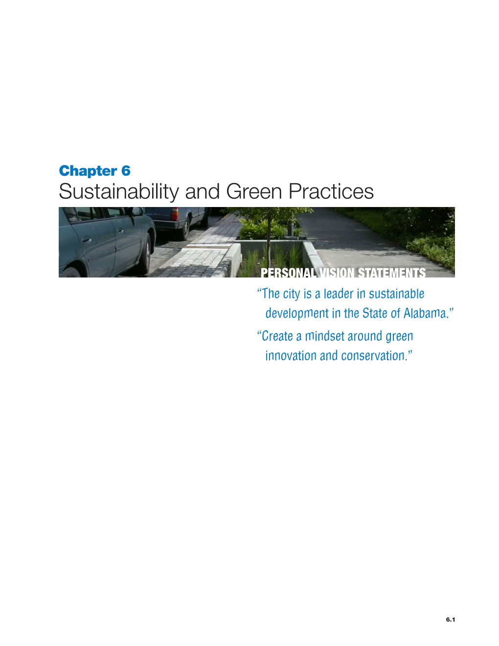 Chapter 6 – Sustainability and Green Practices