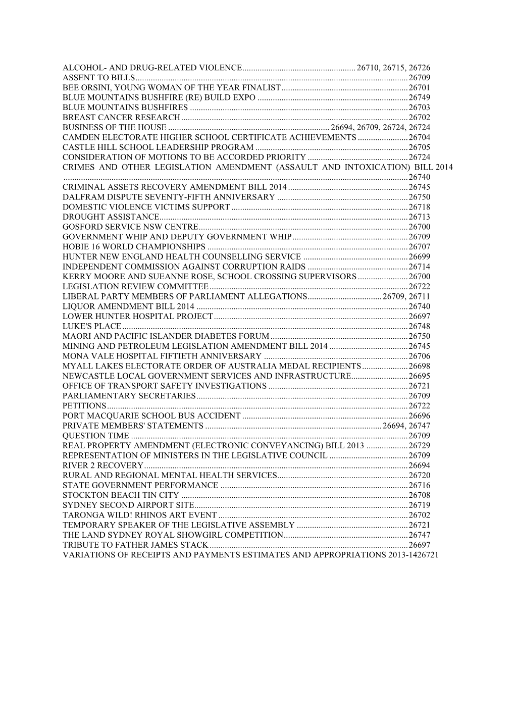 Alcohol- and Drug-Related Violence