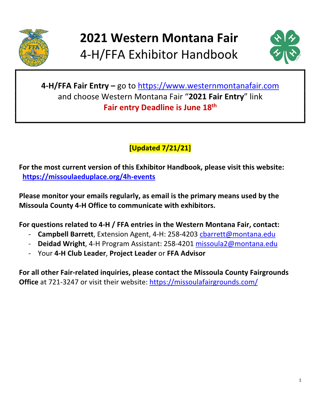 Exhibitor Handbook