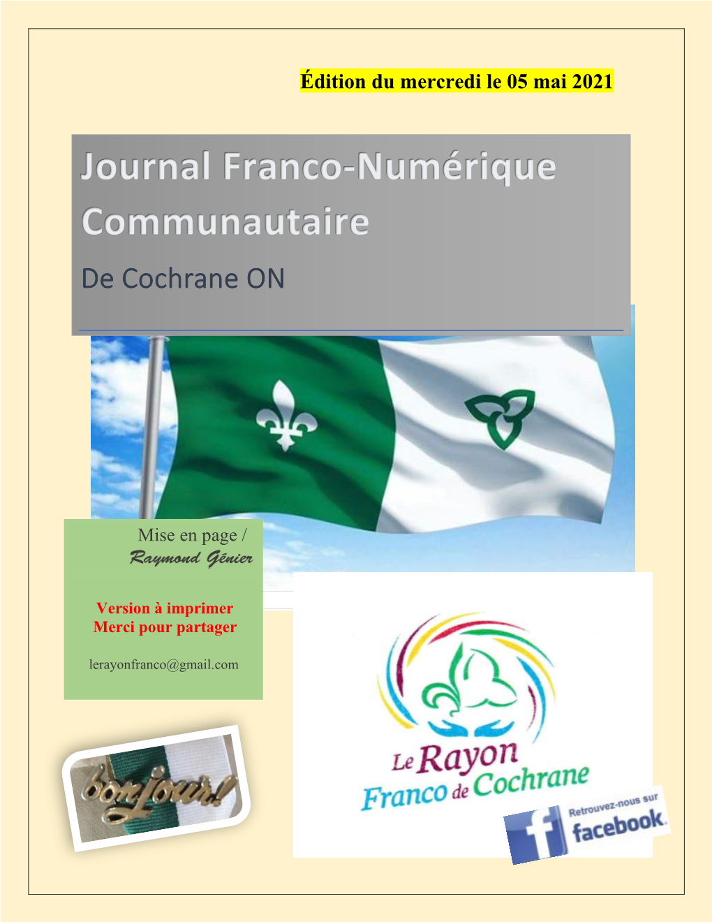 Le Journal Franco-Numérique De Cochrane