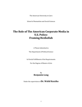 Framing Hezbollah