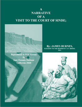 A Narrative of a Visit to the Courts of Sinde, by James Burnes
