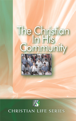 The Christian in His Community Sixth Edition