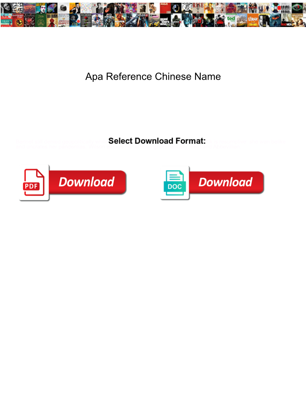 How To Reference Chinese Names Apa