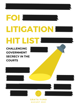 Foi Litigation Hit List Challenging Government Secrecy in the Courts