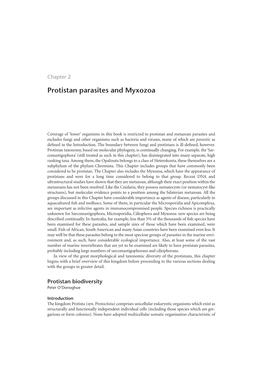 Protistan Parasites and Myxozoa