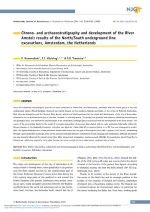 Chrono- and Archaeostratigraphy and Development of the River Amstel: Results of the North/South Underground Line Excavations, Amsterdam, the Netherlands