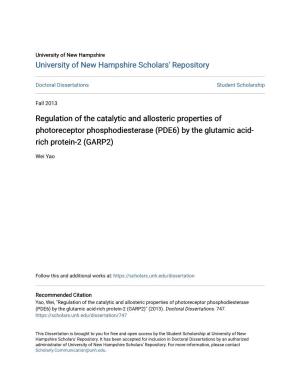PDE6) by the Glutamic Acid- Rich Protein-2 (GARP2)