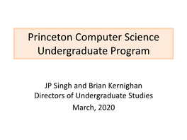 Computer Science Undergraduate Program