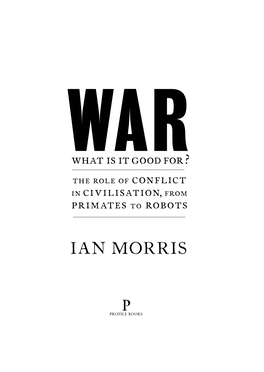 IAN MORRIS Is Paperback Edition Published in 2015