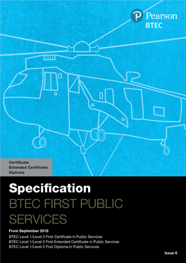 Specification BTEC FIRST PUBLIC SERVICES
