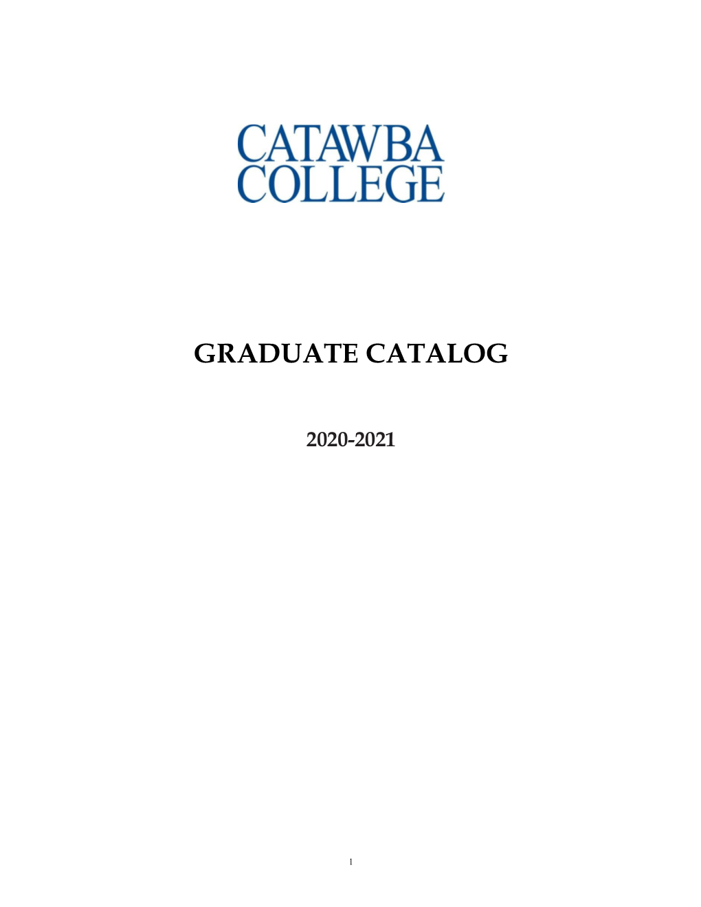 Graduate Catalog