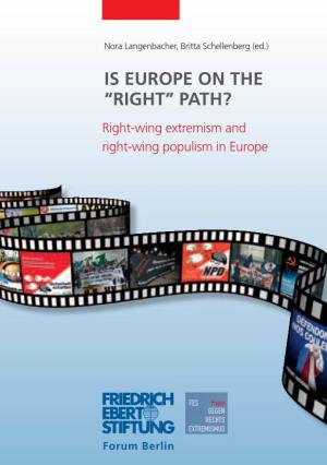 Path? : Right-Wing Extremism and Right-Wing Populism in Europe