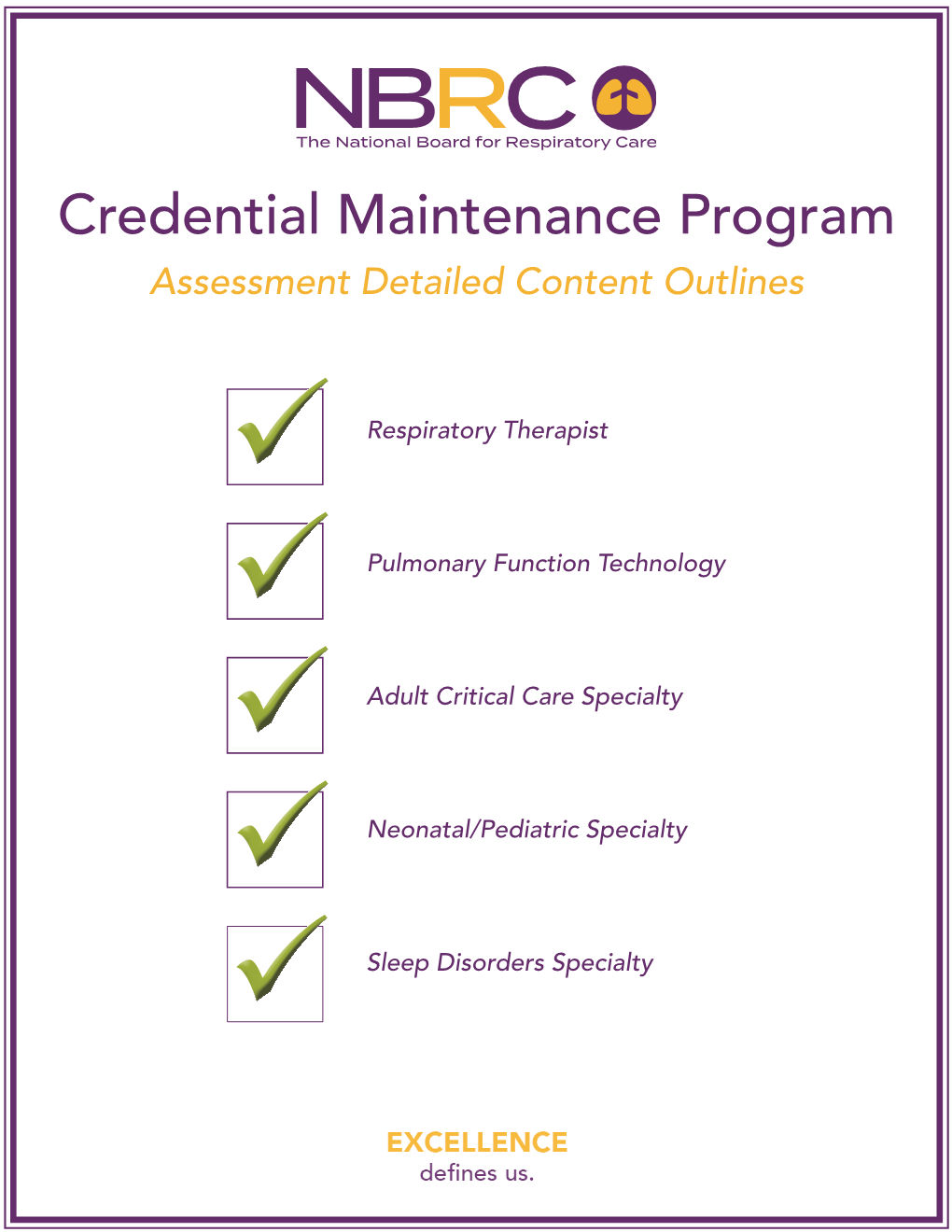 View Assessment Detailed Content Outlines