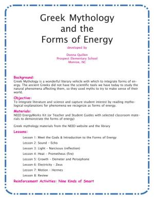 Greek Mythology and the Forms of Energy Developed By