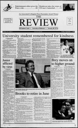 University Student Remembered for Kindness Brooks to Retire in June