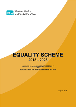 Western Trust Equality Scheme 2018