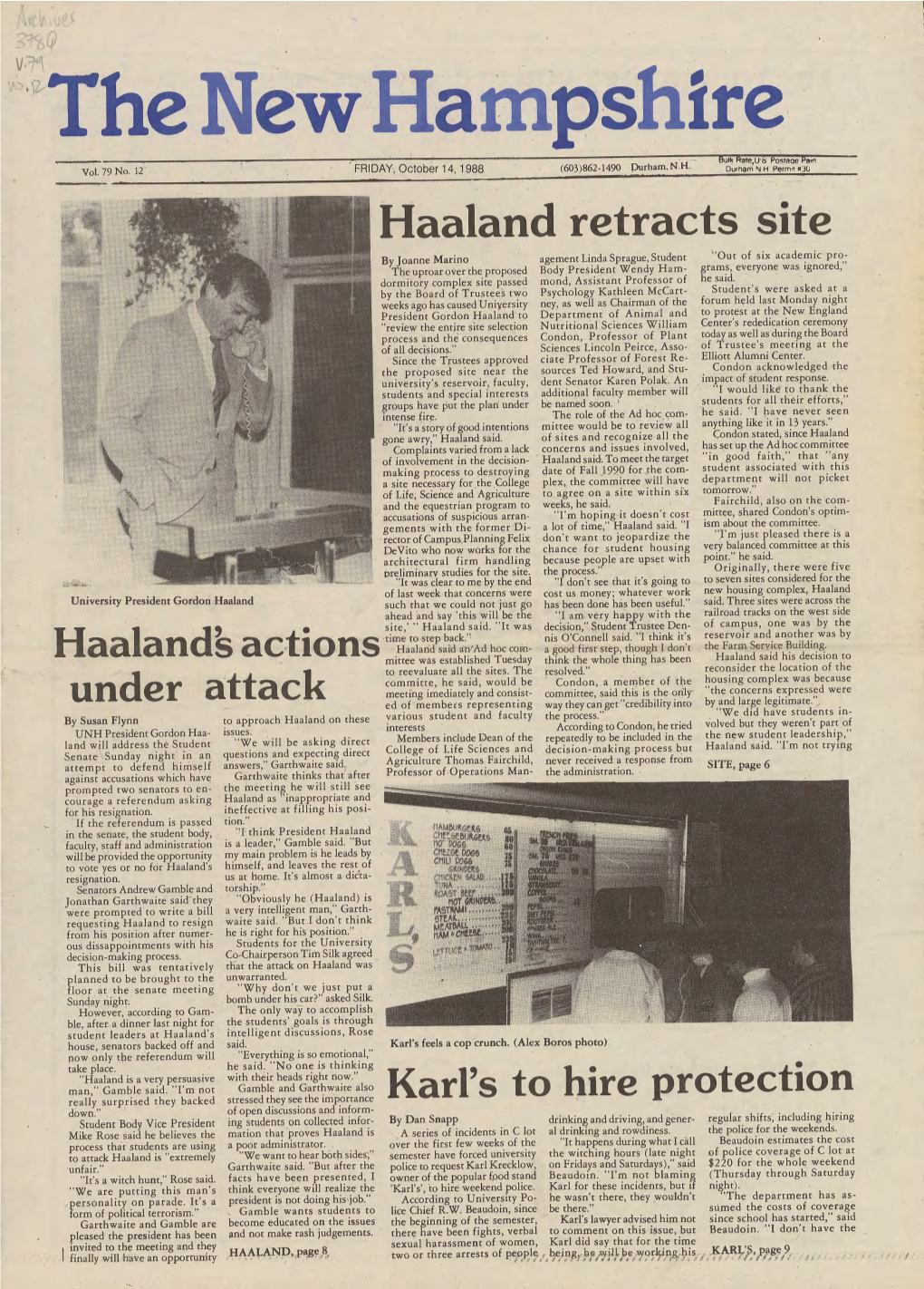 Haaland Retracts Site