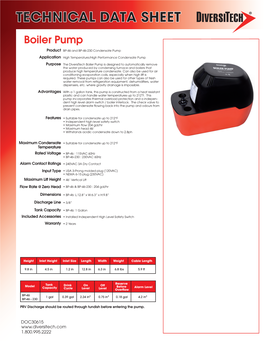 Boiler Pump Condensate Pump