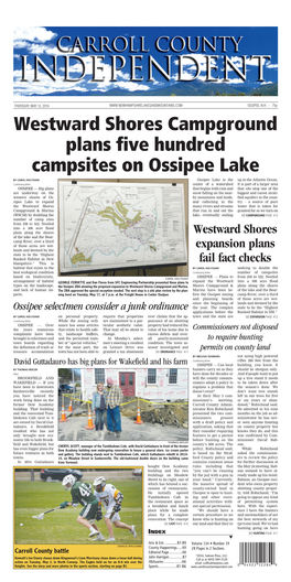 Westward Shores Campground Plans Five Hundred Campsites on Ossipee Lake