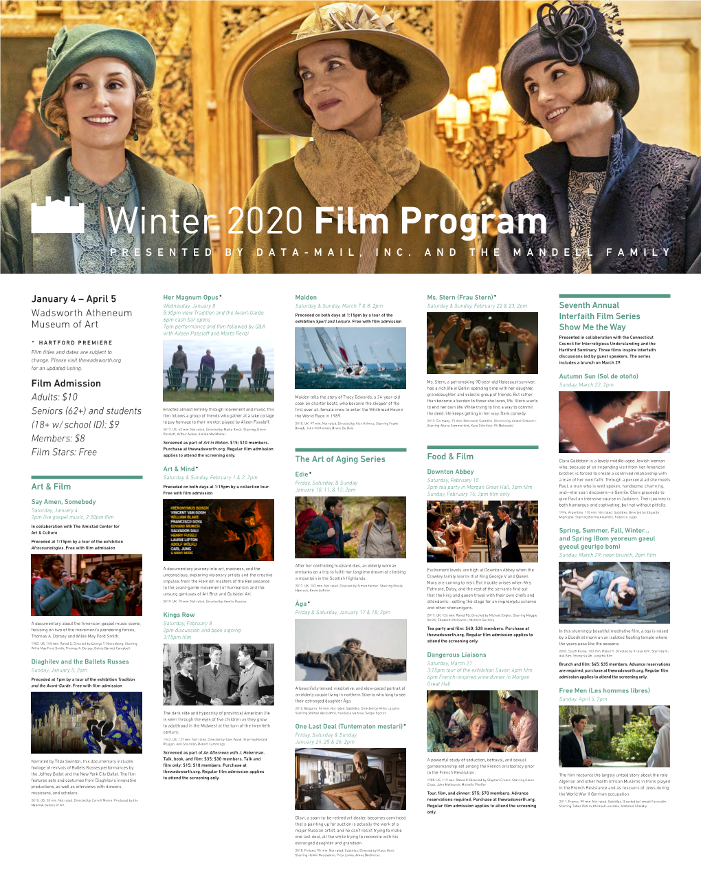 2020 Winter Film Program