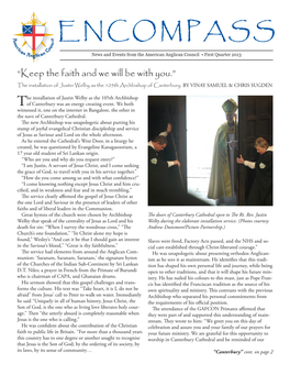 ENCOMPASS News and Events from the American Anglican Council • First Quarter 2013