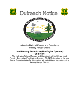 Nebraska National Forests and Grasslands Bessey Ranger District