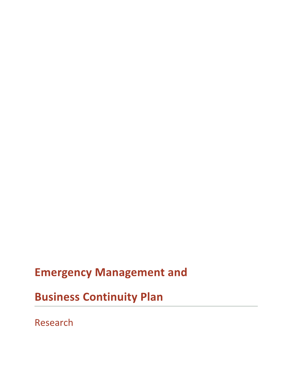 Emergency Management And s3