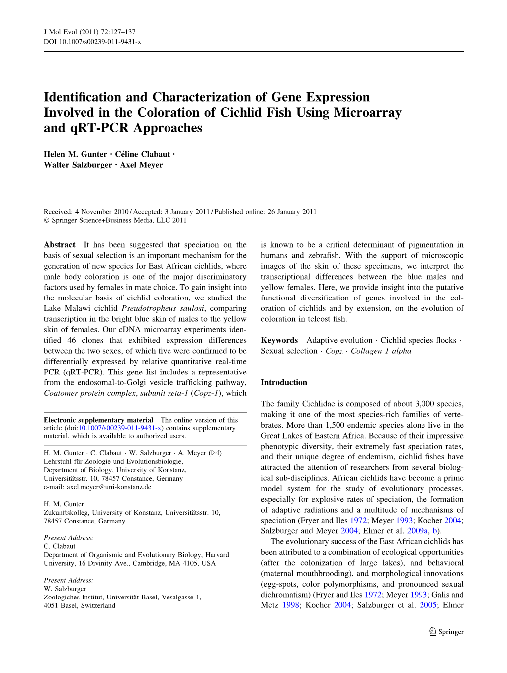 Identification and Characterization of Gene