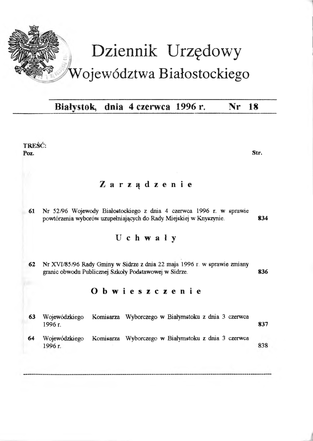 Dziennik Urzędowy Województwa Białostockiego