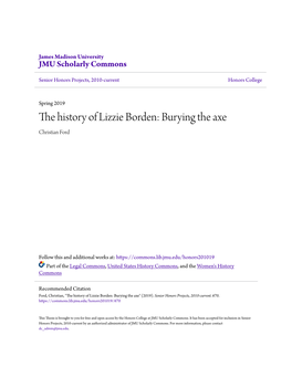 The History of Lizzie Borden: Burying the Axe Christian Ford